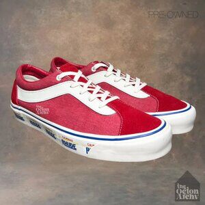 Size 12 Rhude x Vans Bold Ni 'Carlifonia Plate - Red' VN0A3WLPTHE1 Pre-Owned